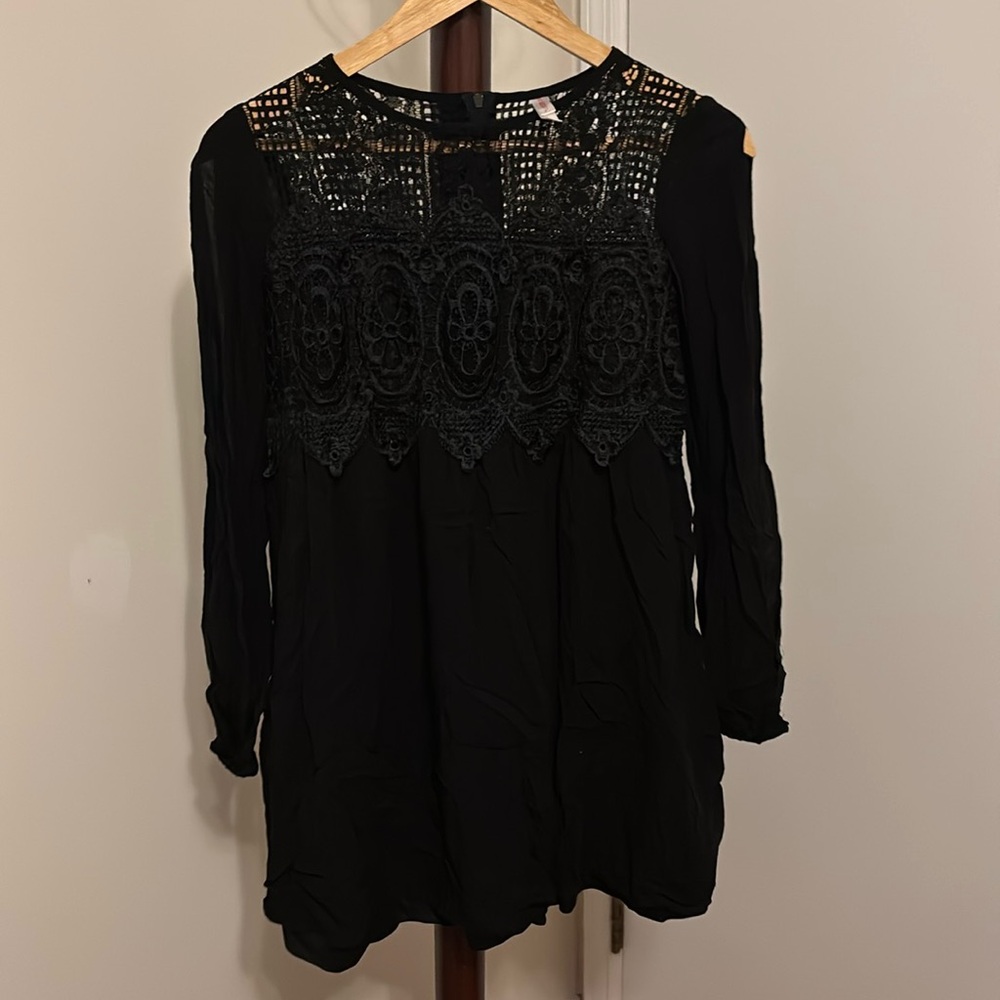 Black whimsigoth lace dress